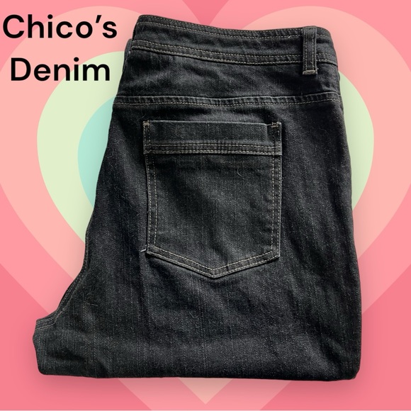 Chico’s Bootcut Black Denim - Picture 1 of 4